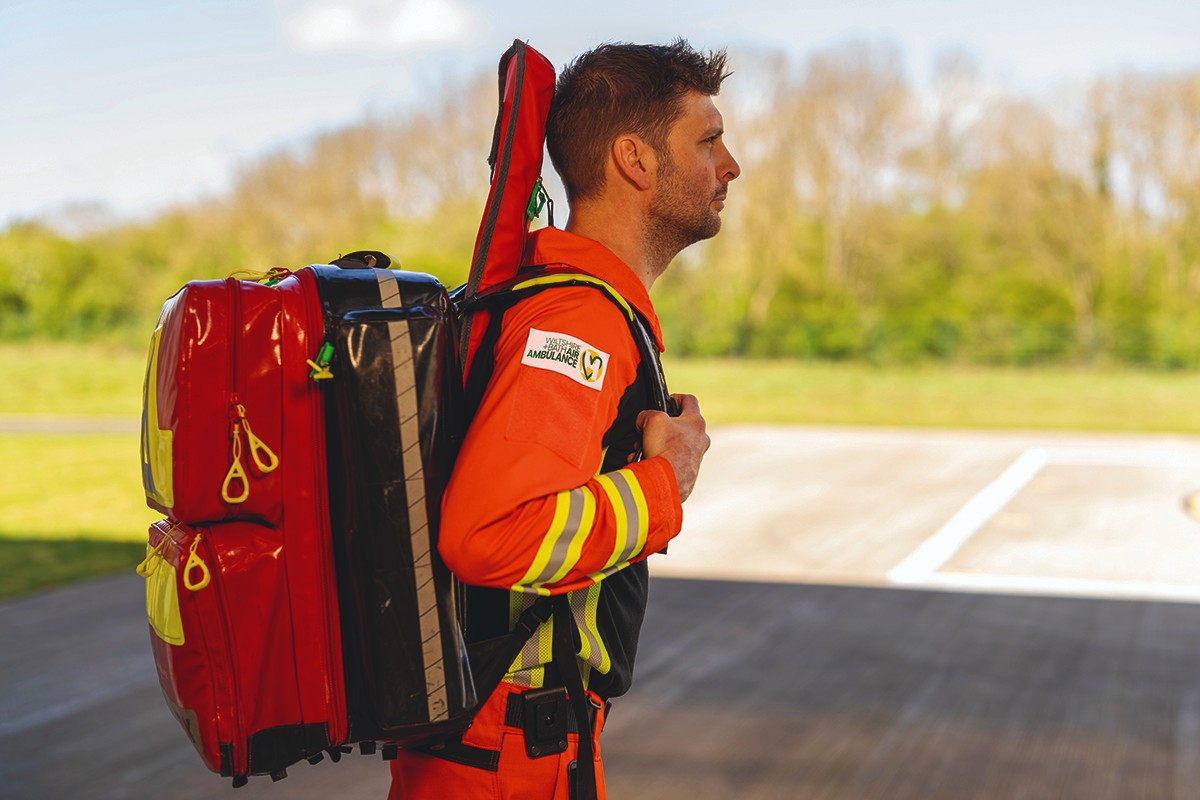 Wiltshire and Bath Air Ambulance Charity critical care paramedic Ben Abbott