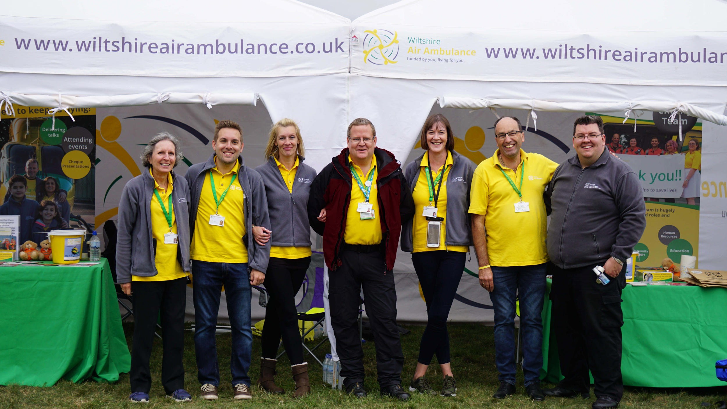 A group of volunteers at the Emergency Services Show