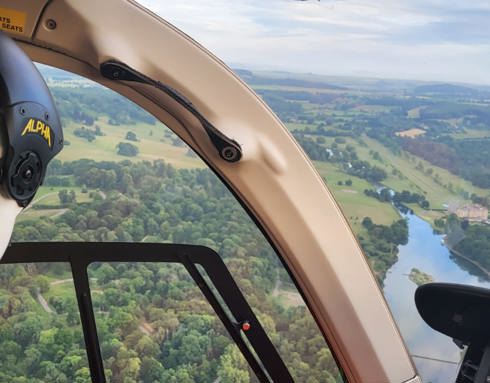 Aerial image of Longleat House and Safari Park